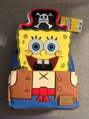 Loungefly SpongeBob SquarePants Pirate Figural Mini Backpack